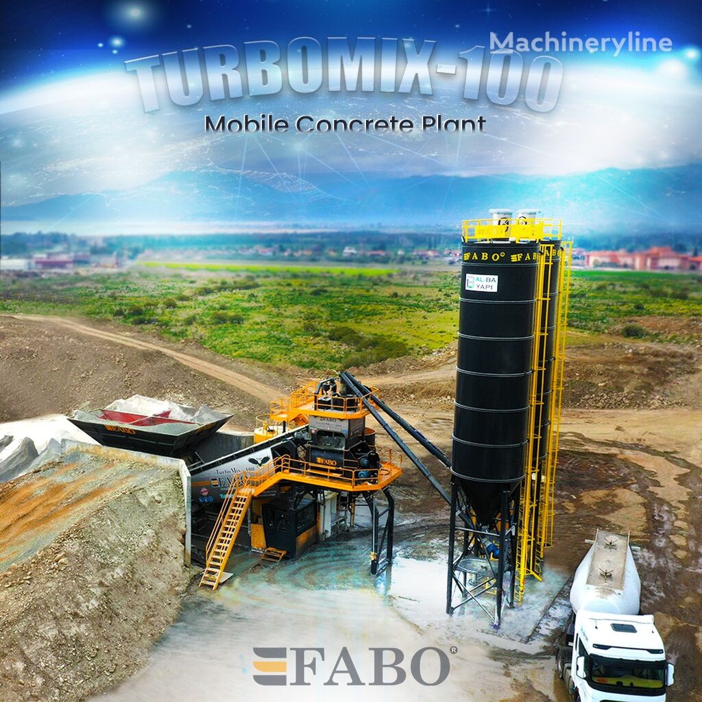 FABO TURBOMIX 100 Mobiles Centrales À Béton planta de hormigón nueva