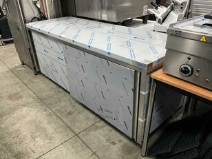 Rvs werktafel met onderkast mesa de producción